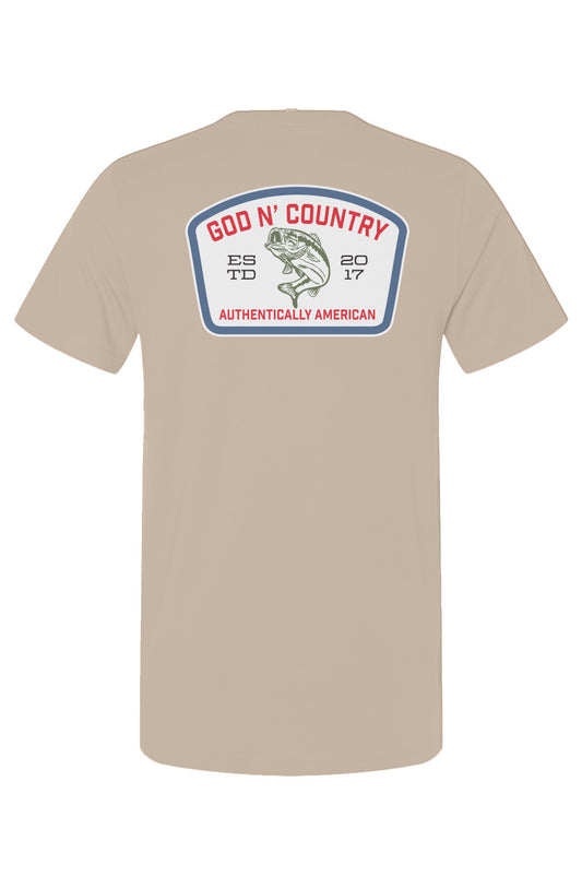 God N Country Bass Patch Graphic Tee