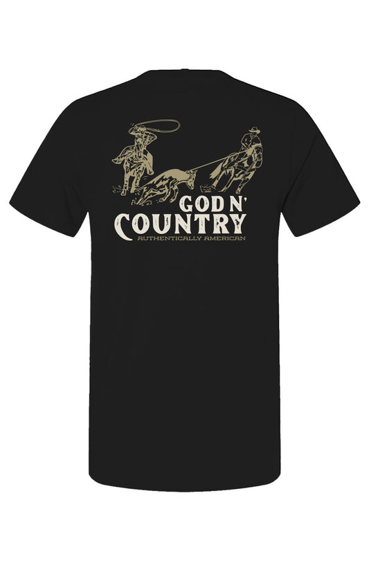 God N Country Team Roping Tee