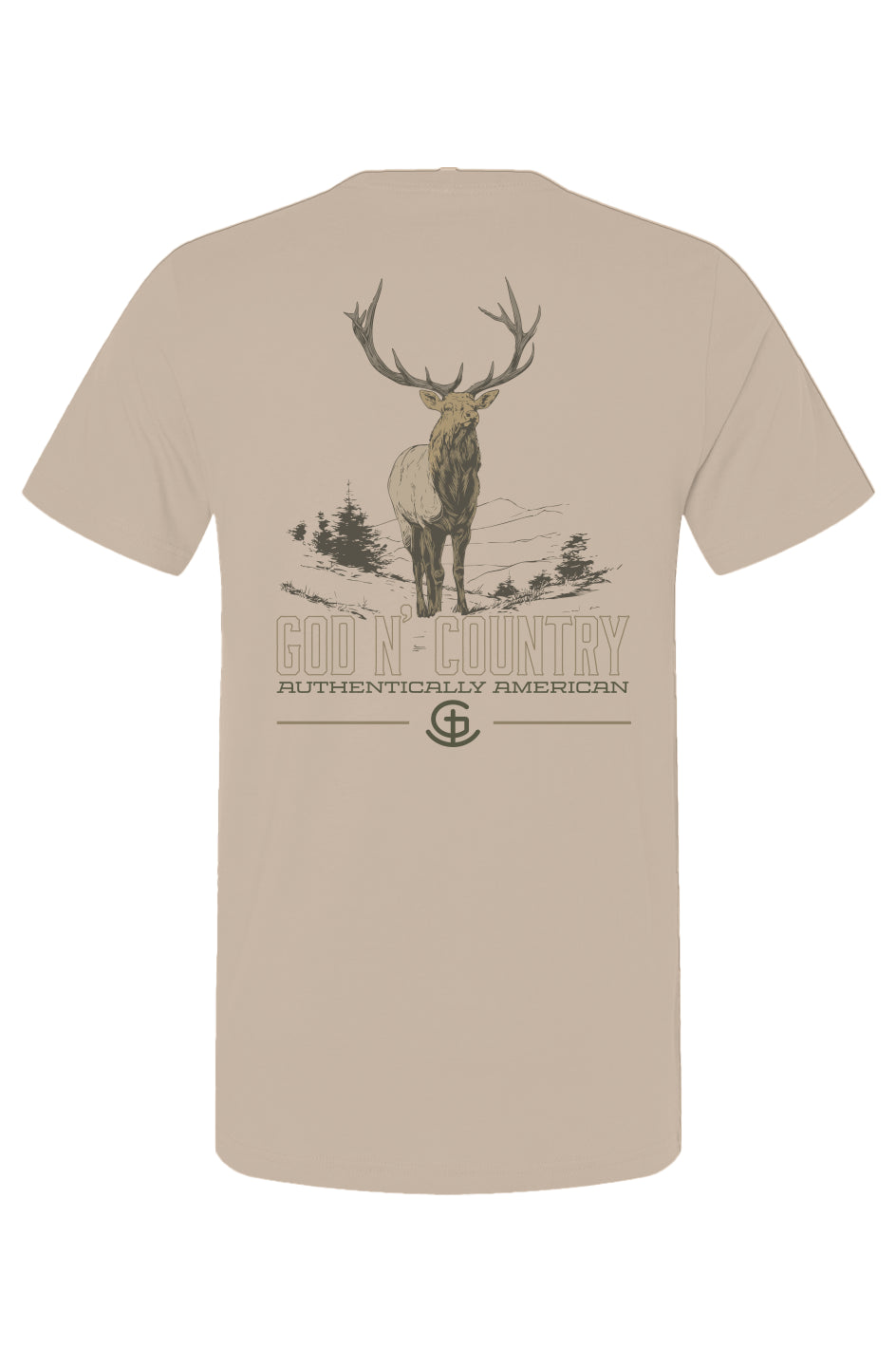 God N Country Bull Elk Tee