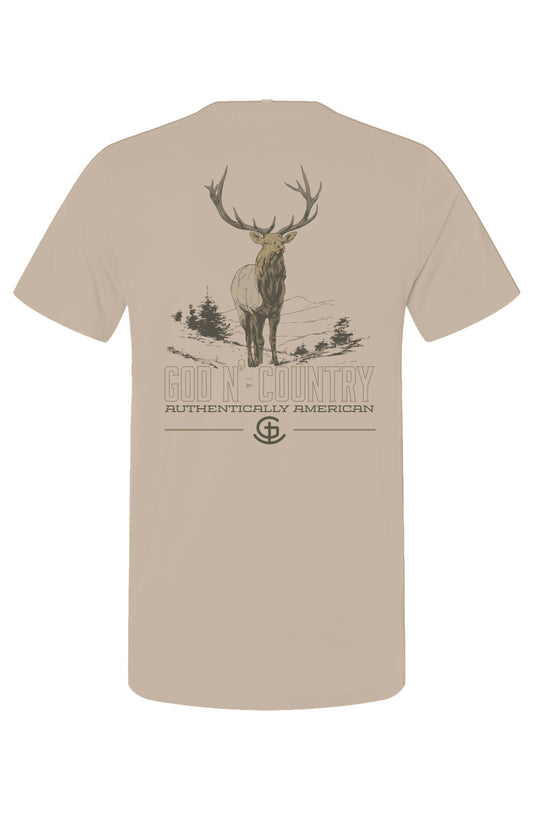 God N Country Bull Elk Tee