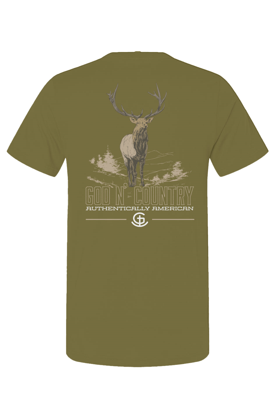 God N Country Bull Elk Tee