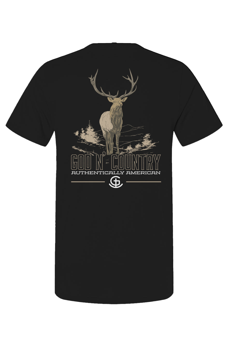 God N Country Bull Elk Tee