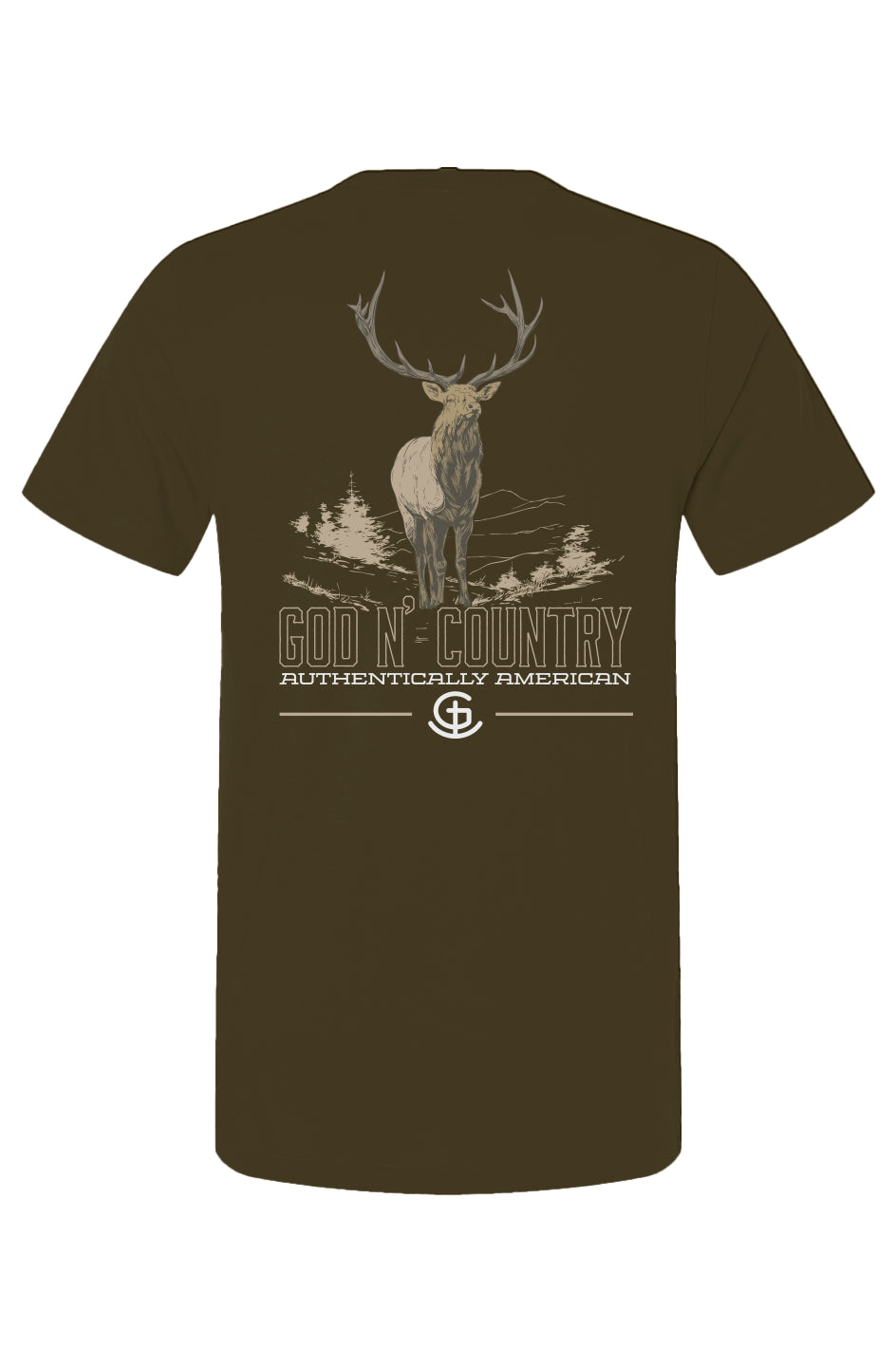 God N Country Bull Elk Tee