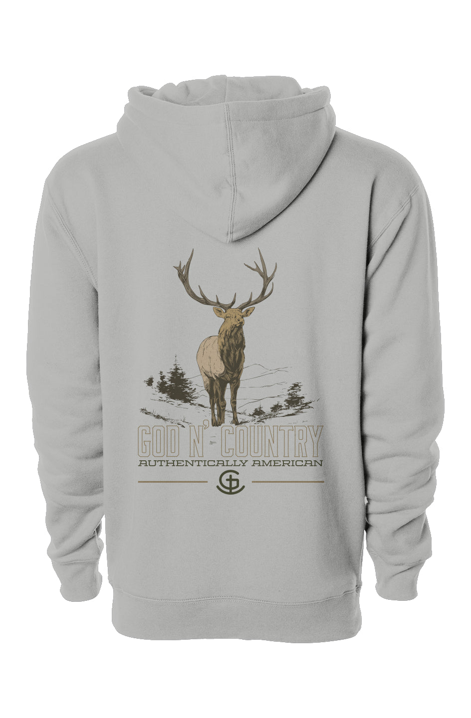 God N Country Bull Elk Hoodie