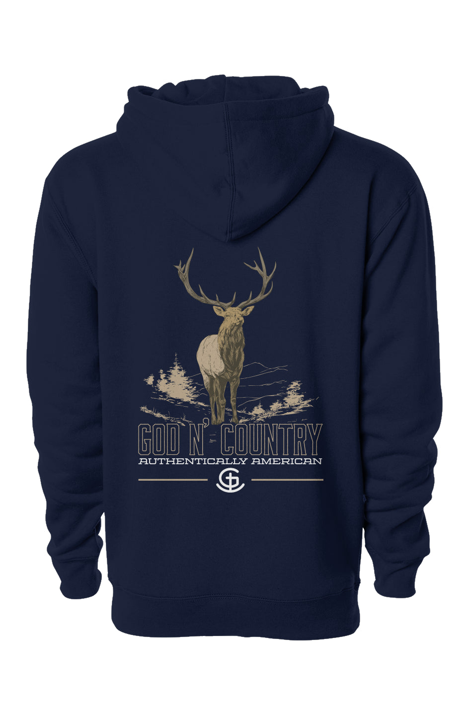 God N Country Bull Elk Hoodie