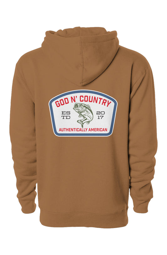 God N Country Bass Patch Hoodie