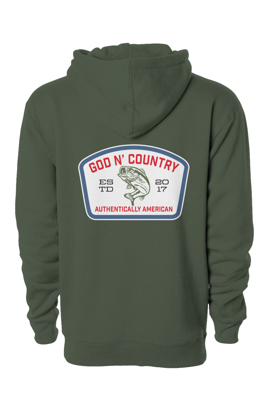 God N Country Bass Patch Hoodie