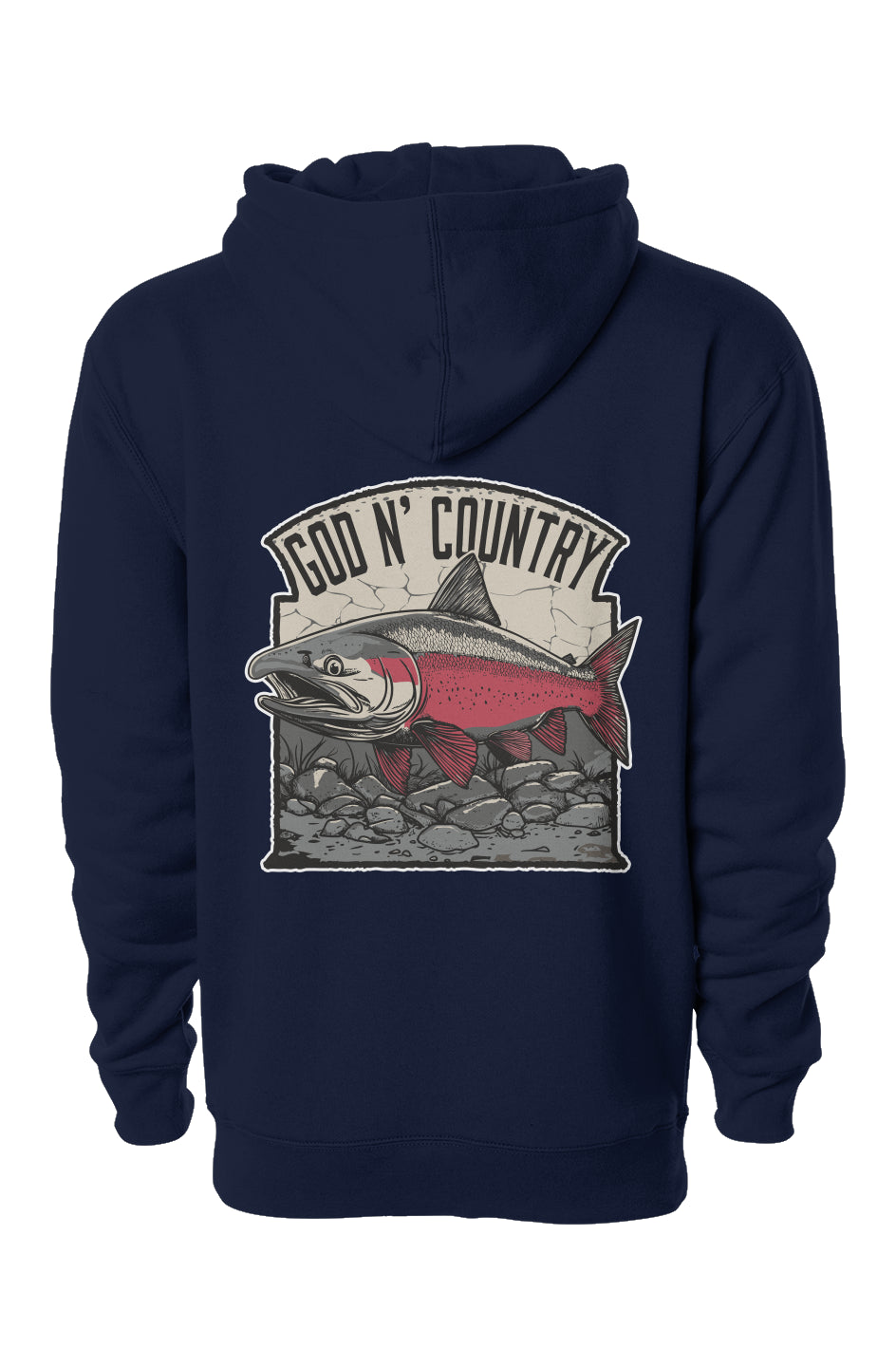 God N Country Salmon Hoodie