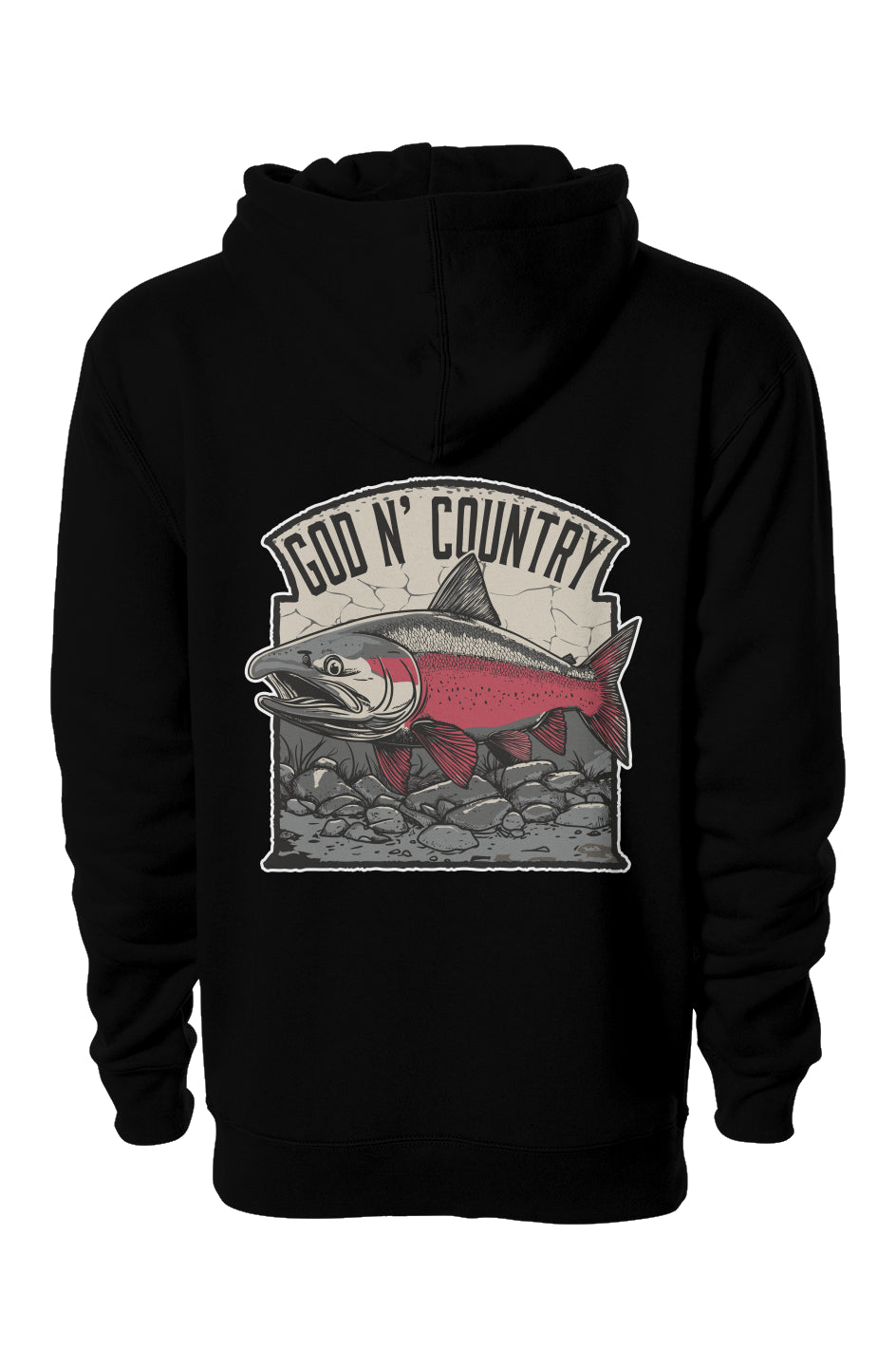 God N Country Salmon Hoodie