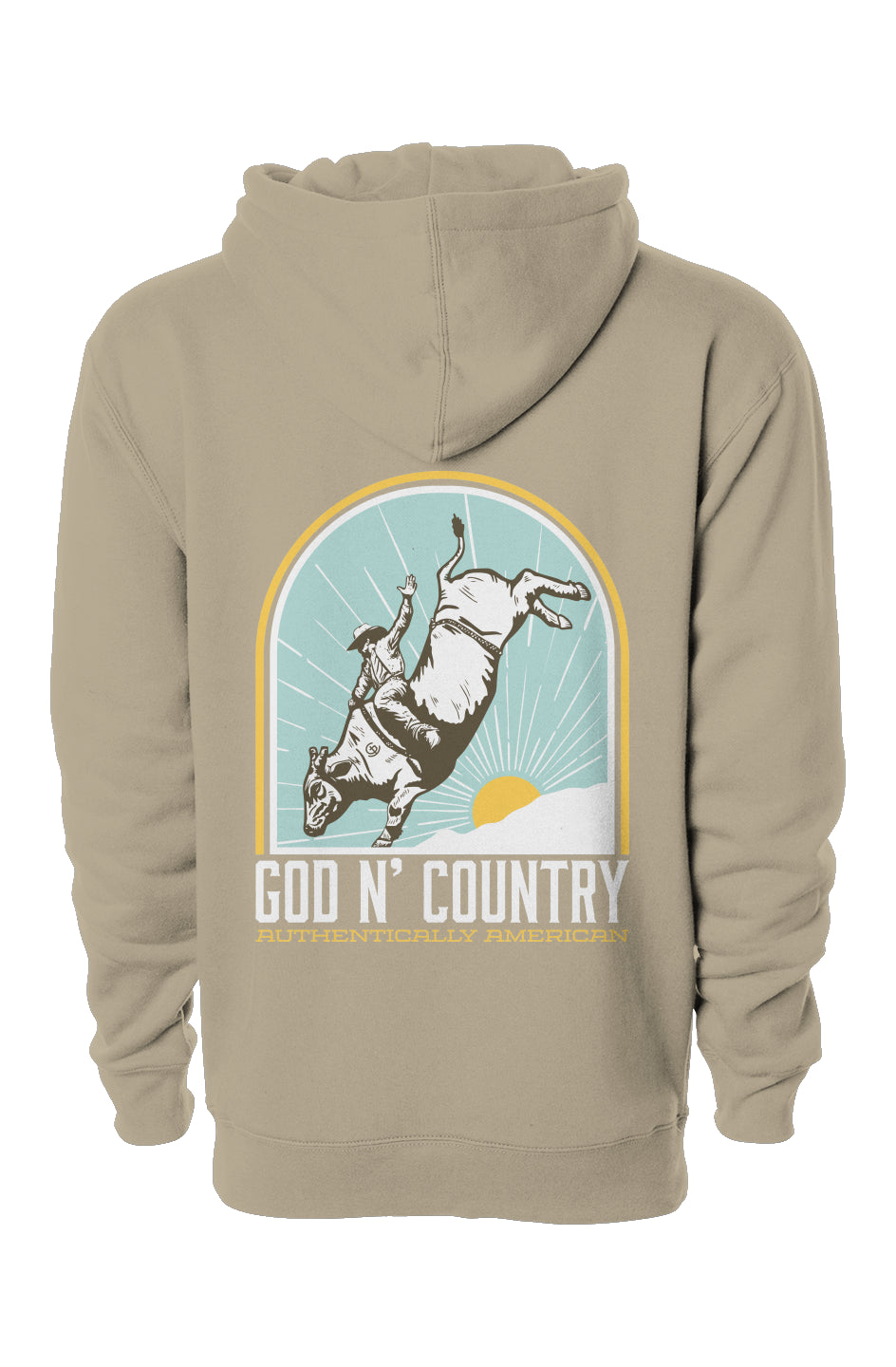 God N Country Bull Rider Hoodie