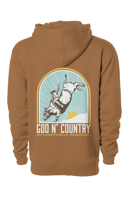 God N Country Bull Rider Hoodie