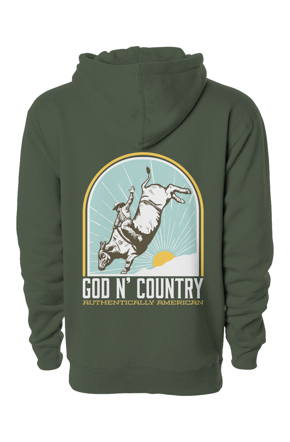 God N Country Bull Rider Hoodie