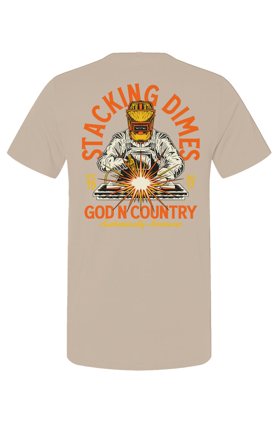 God N Country Stacking Dimes Tee