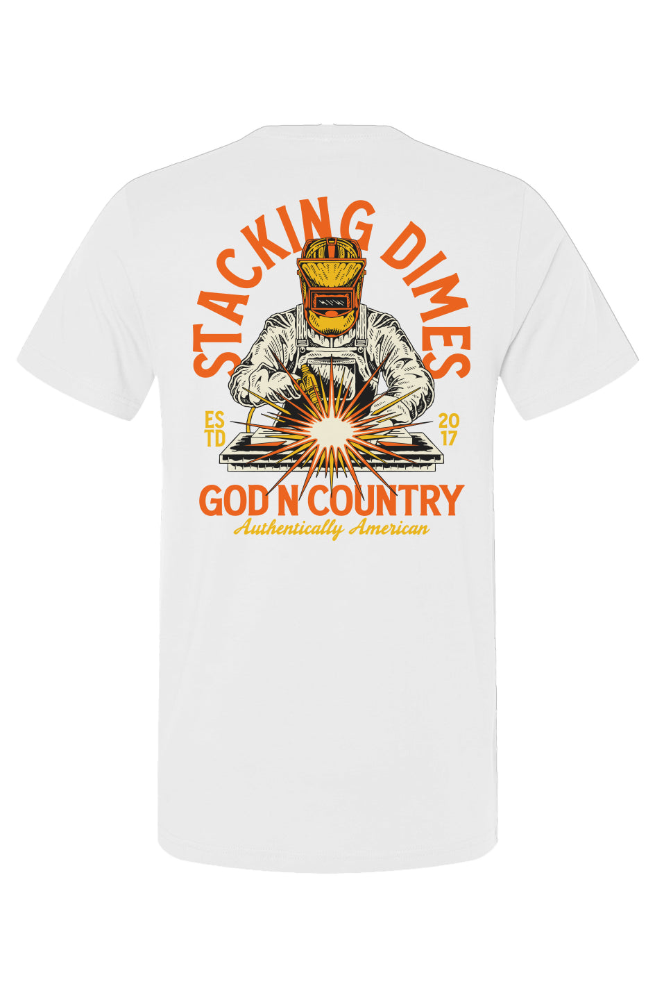 God N Country Stacking Dimes Tee