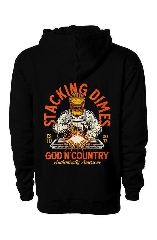 God N Country Stacking Dimes Hoodie