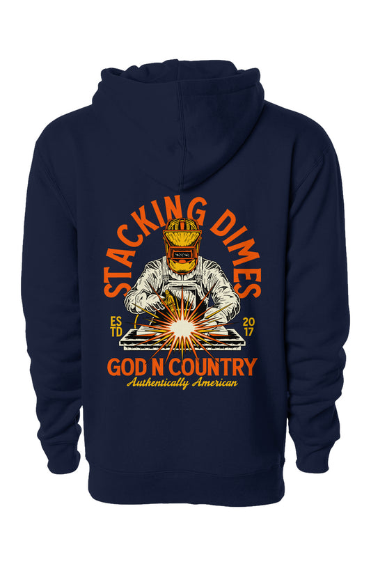 God N Country Stacking Dimes Hoodie
