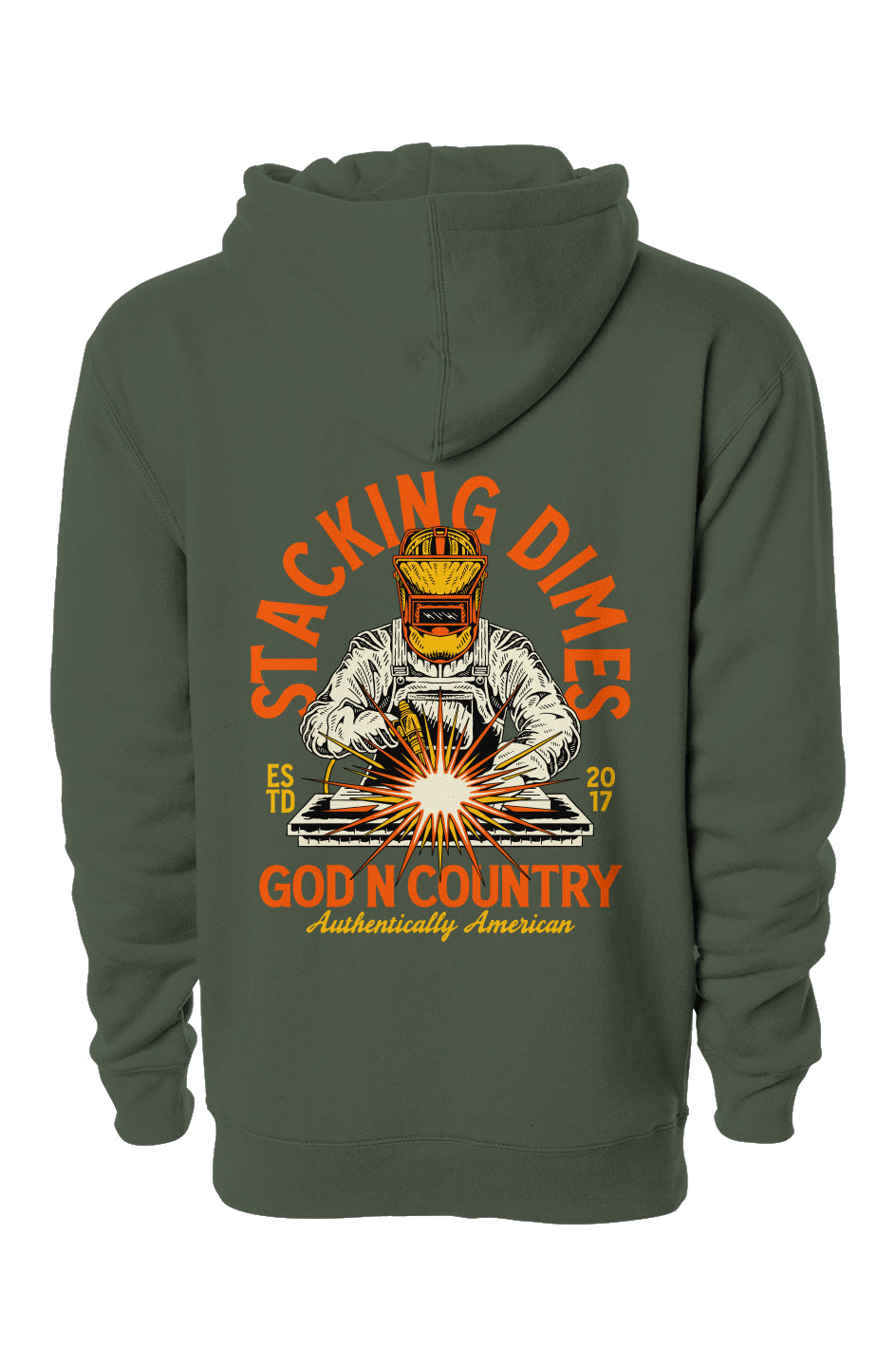 God N Country Stacking Dimes Hoodie