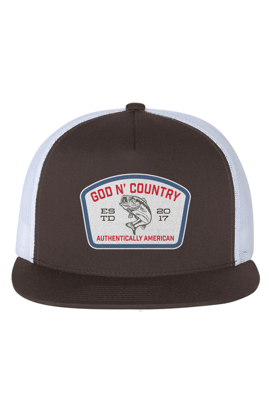 God N Country Bass Hat Trucker Hat - hats - God N' Country