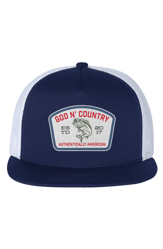 God N Country Bass Hat Trucker Hat - hats - God N' Country