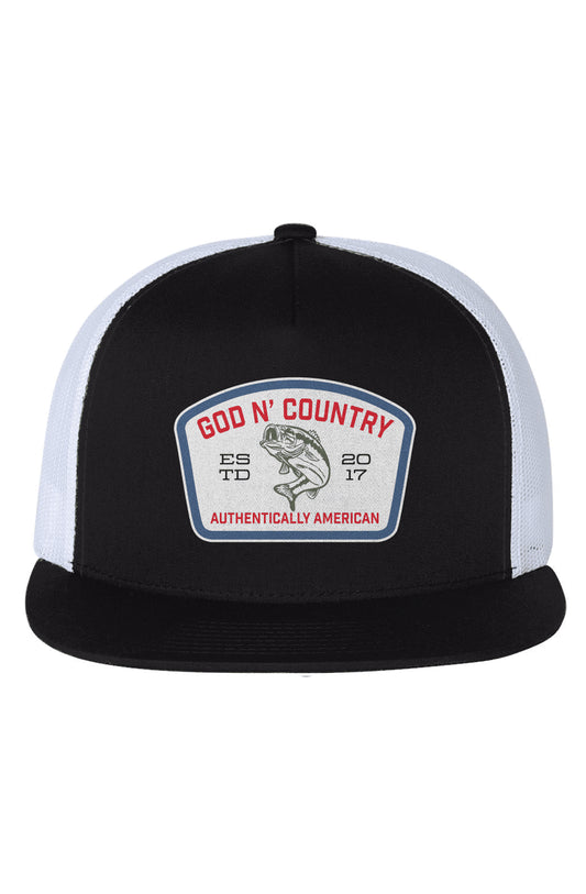 God N Country Bass Hat Trucker Hat - hats - God N' Country