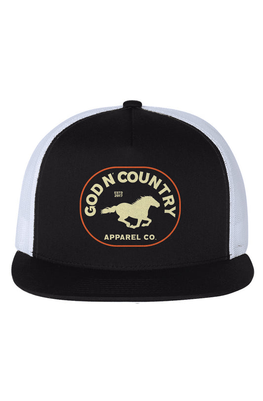 God N Country Mustang Trucker Hat - hats - God N' Country