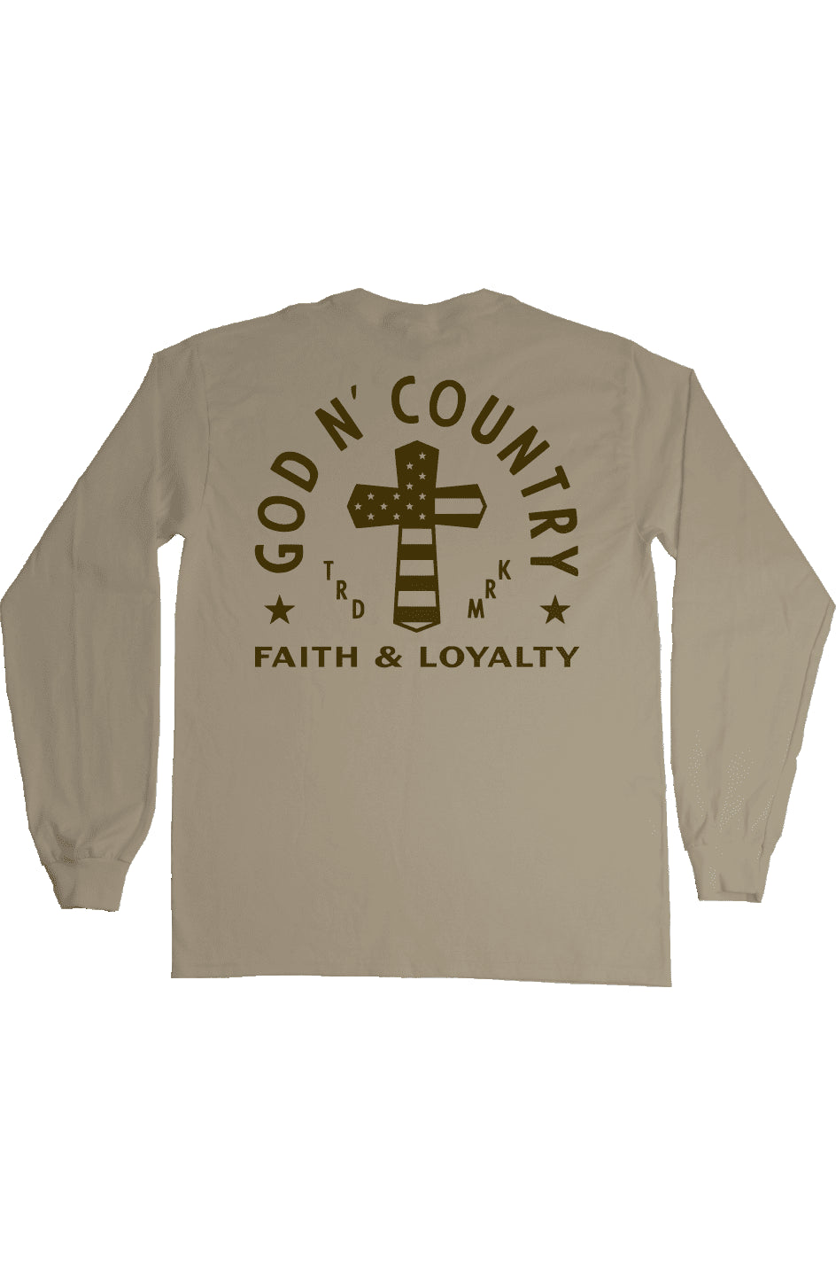 God N Country Faith & Loyalty Long Sleeve Tee - long sleeves - God N' Country