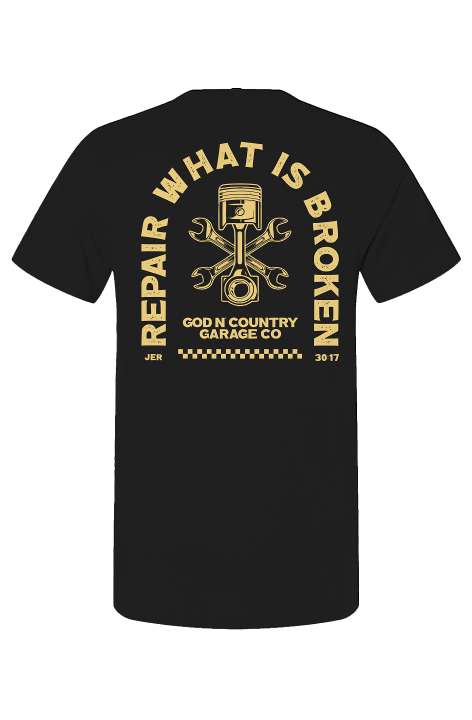 God N Country Garage Co Repair Tee