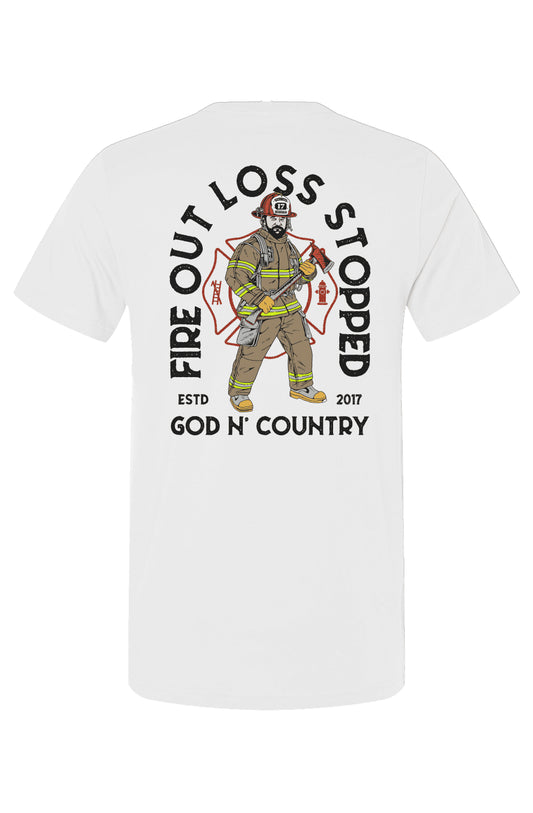 God N Country FOLS Fireman Tee - tshirts - God N' Country