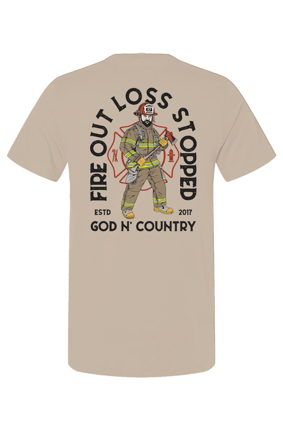 God N Country FOLS Fireman Tee - tshirts - God N' Country