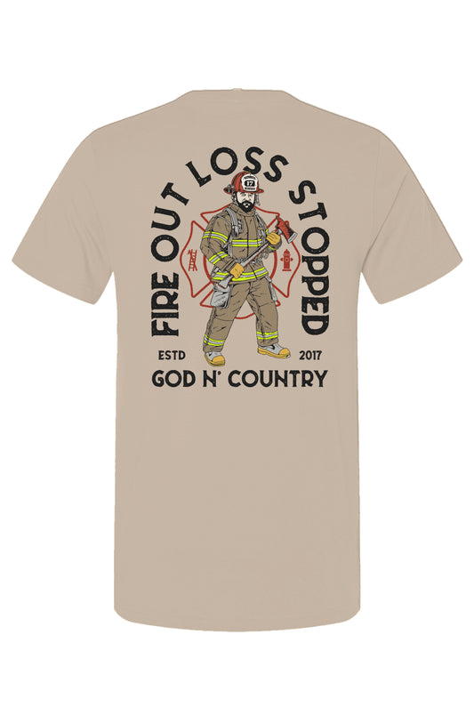 God N Country FOLS Fireman Tee - tshirts - God N' Country