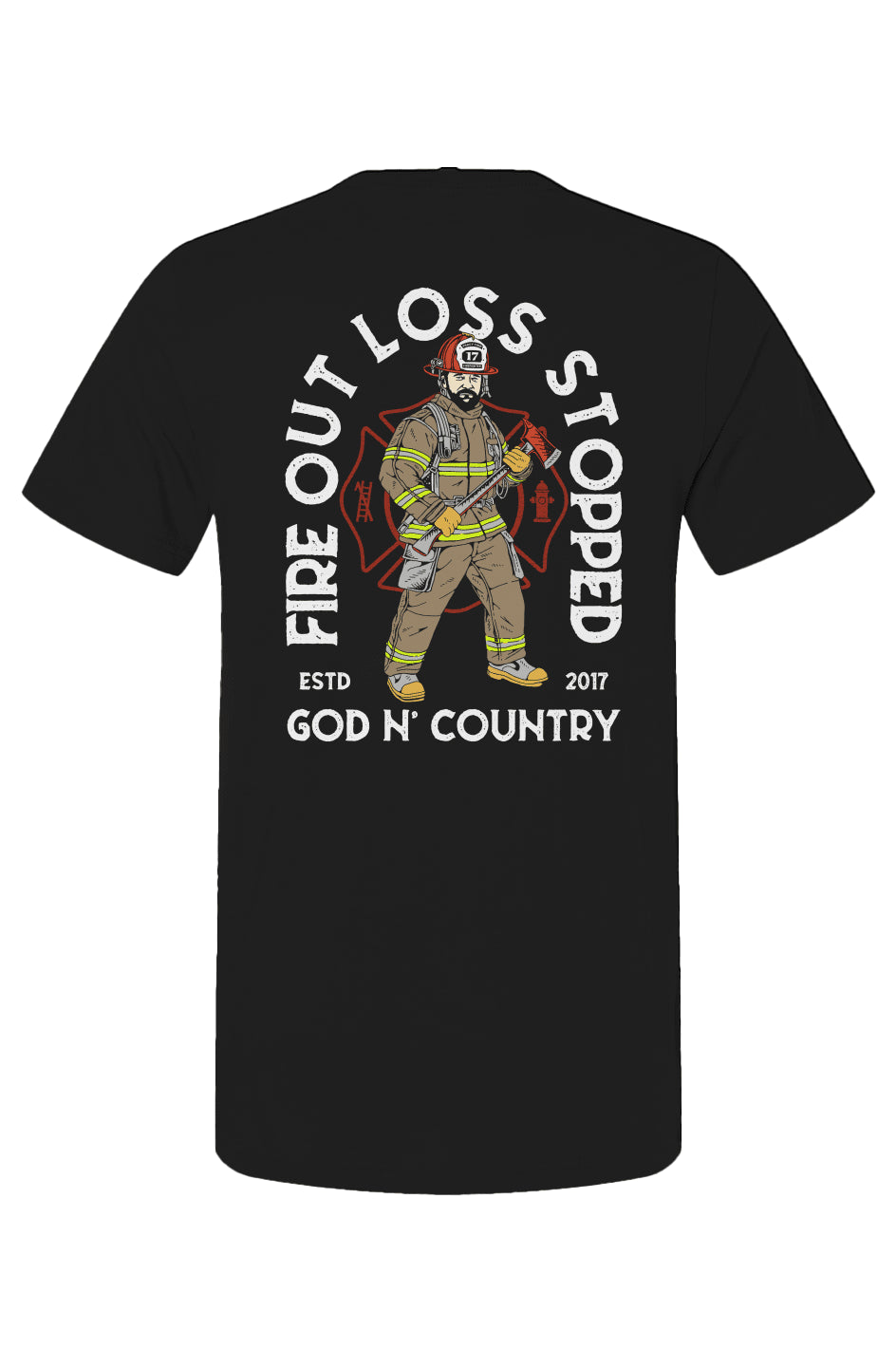 God N Country FOLS Fireman Tee - tshirts - God N' Country
