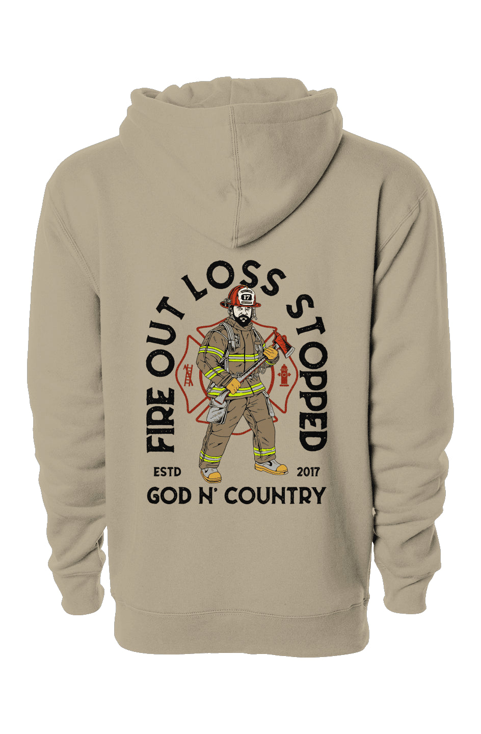 God N Country FOLS Fireman Hoodie - hoodies - God N' Country
