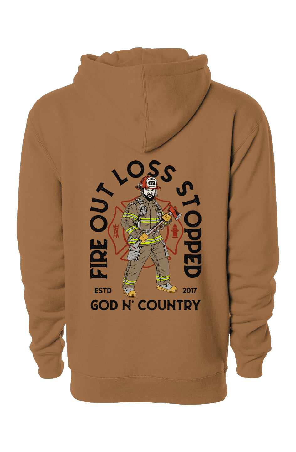 God N Country FOLS Fireman Hoodie - hoodies - God N' Country