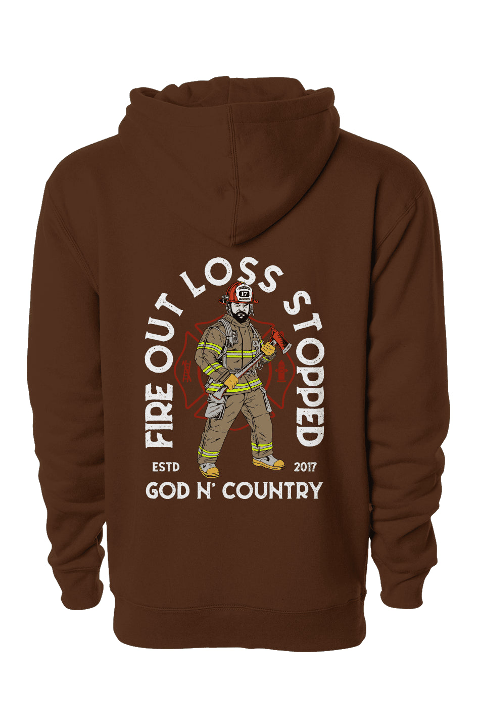 God N Country FOLS Fireman Hoodie - hoodies - God N' Country