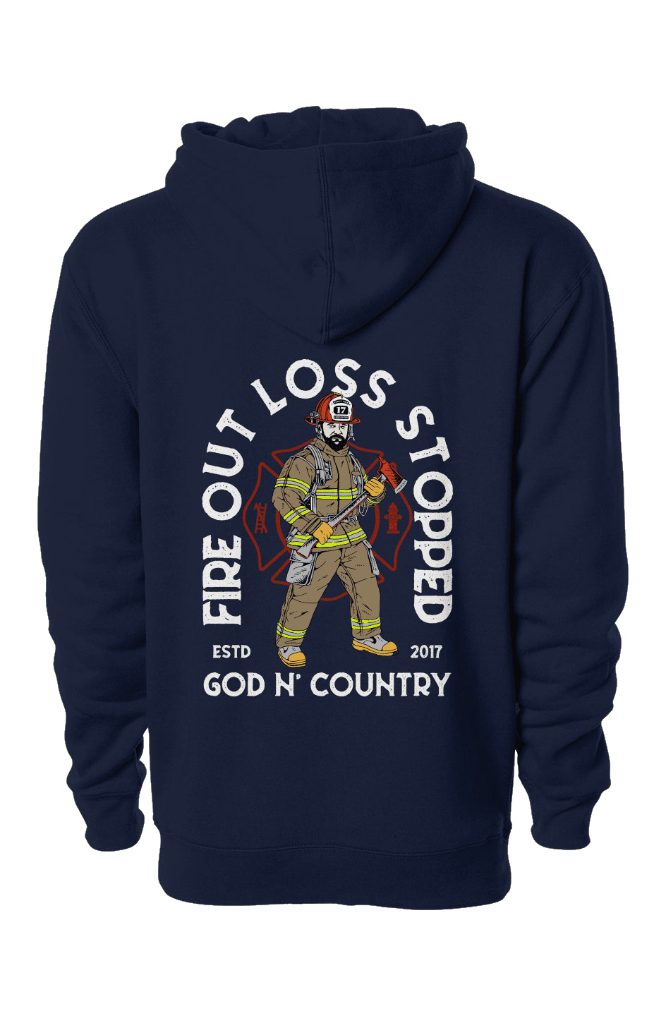 God N Country FOLS Fireman Hoodie - hoodies - God N' Country