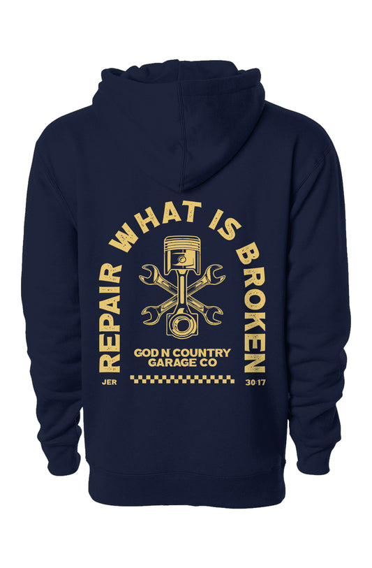 God N Country Garage Co Repair Hoodie - hoodies - God N' Country