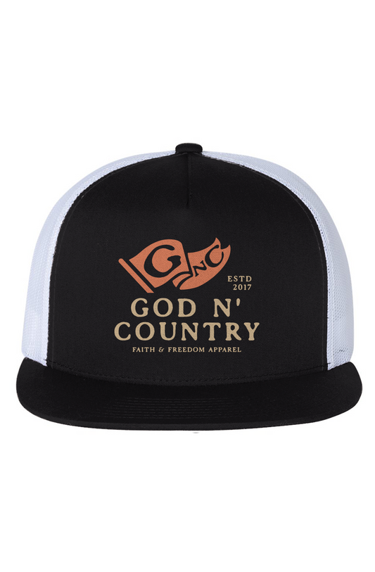 God N Country Flag Trucker Hat