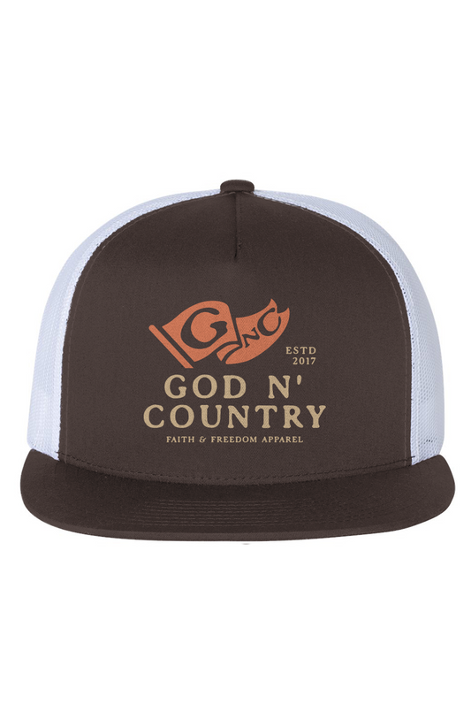 God N Country Flag Trucker Hat