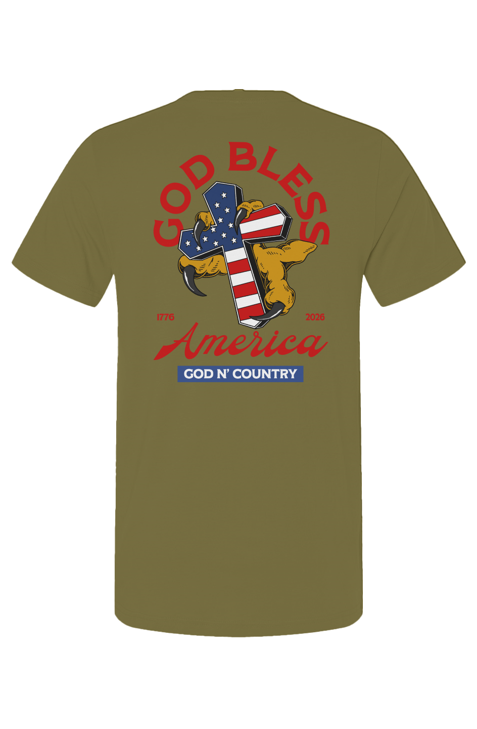 God N Country 250th Anniversary Cross Tee