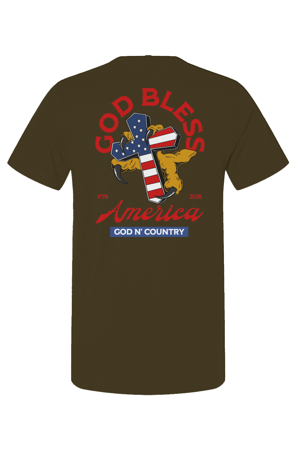 God N Country 250th Anniversary Cross Tee