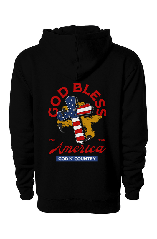 God N Country 250th Anniversary Cross Hoodie