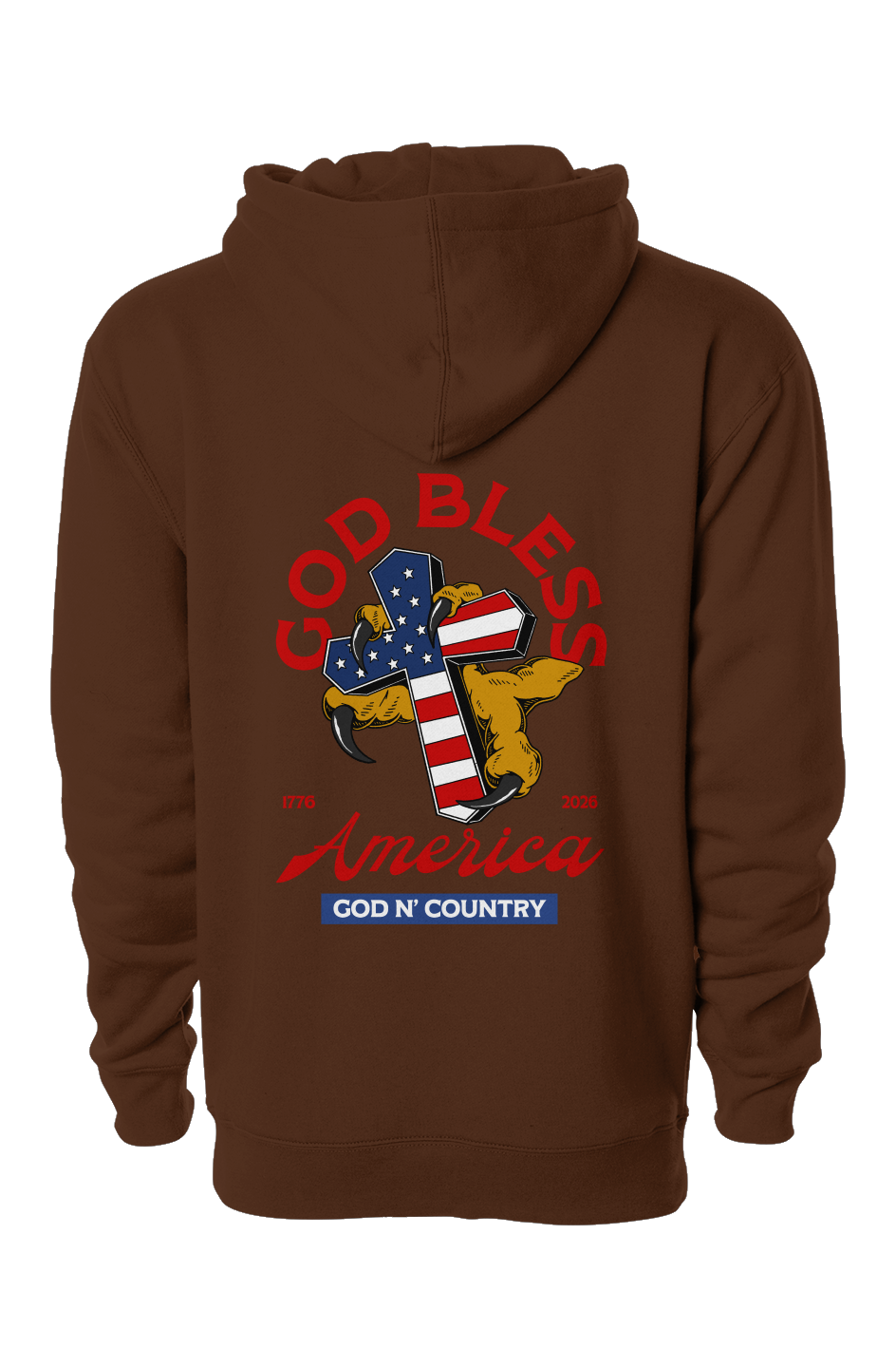 God N Country 250th Anniversary Cross Hoodie