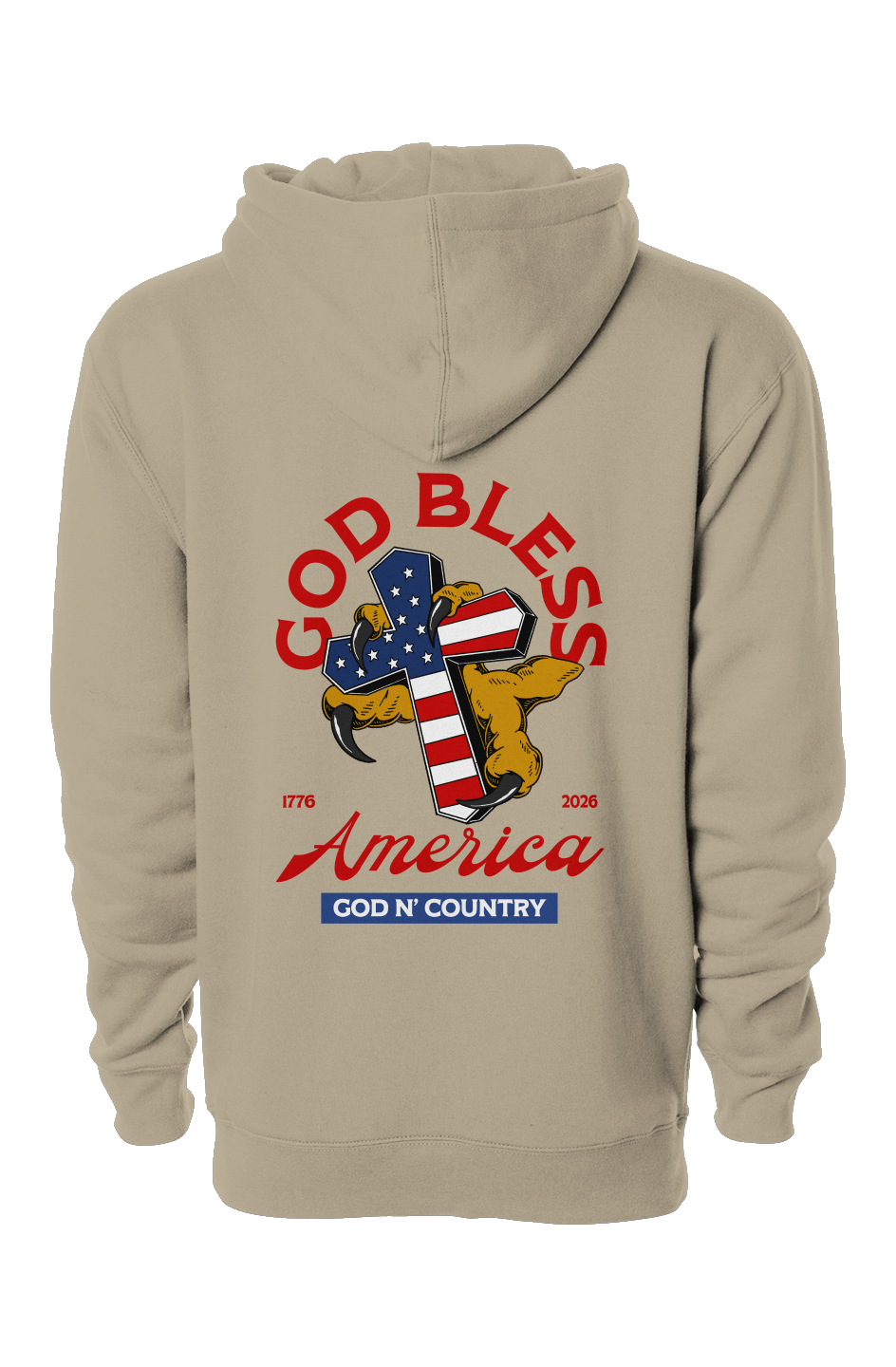 God N Country 250th Anniversary Cross Hoodie
