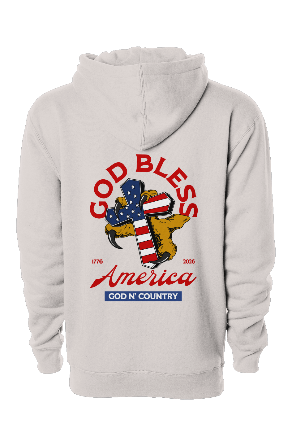 God N Country 250th Anniversary Cross Hoodie
