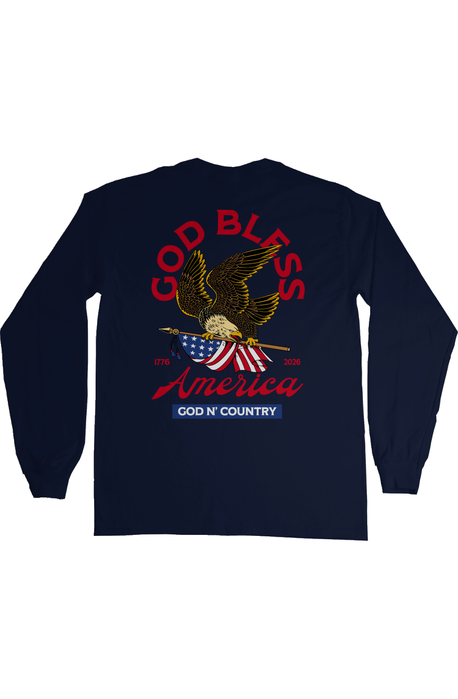 God N Country 250th Anniversary Eagle Long Sleeve Tee