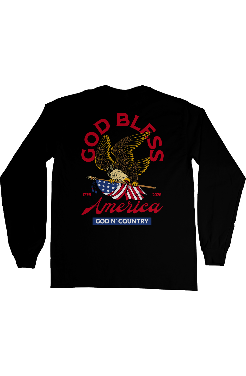 God N Country 250th Anniversary Eagle Long Sleeve Tee