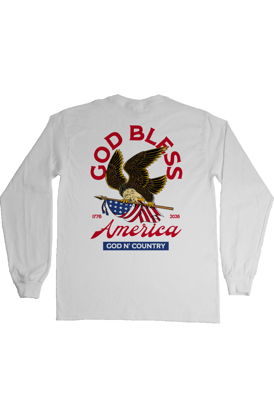 God N Country 250th Anniversary Eagle Long Sleeve Tee