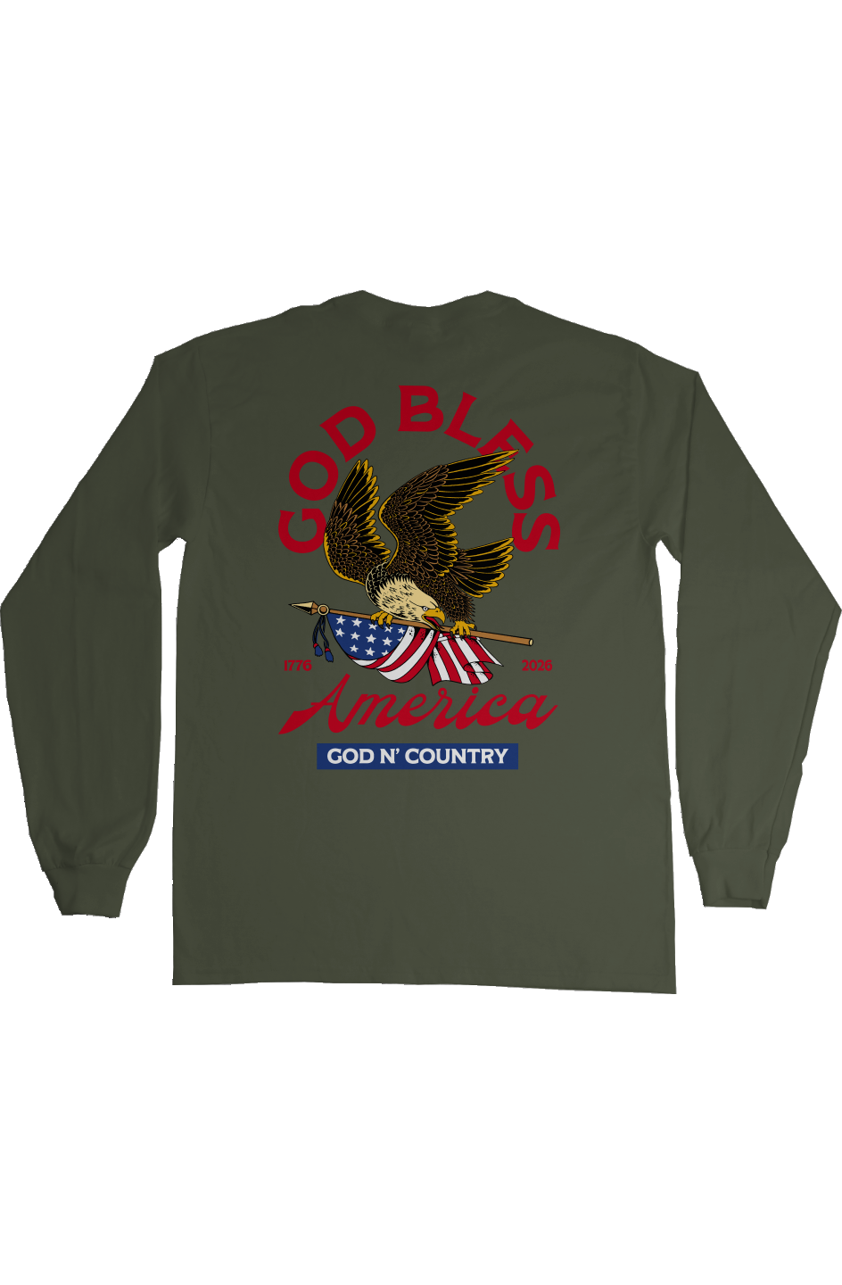 God N Country 250th Anniversary Eagle Long Sleeve Tee