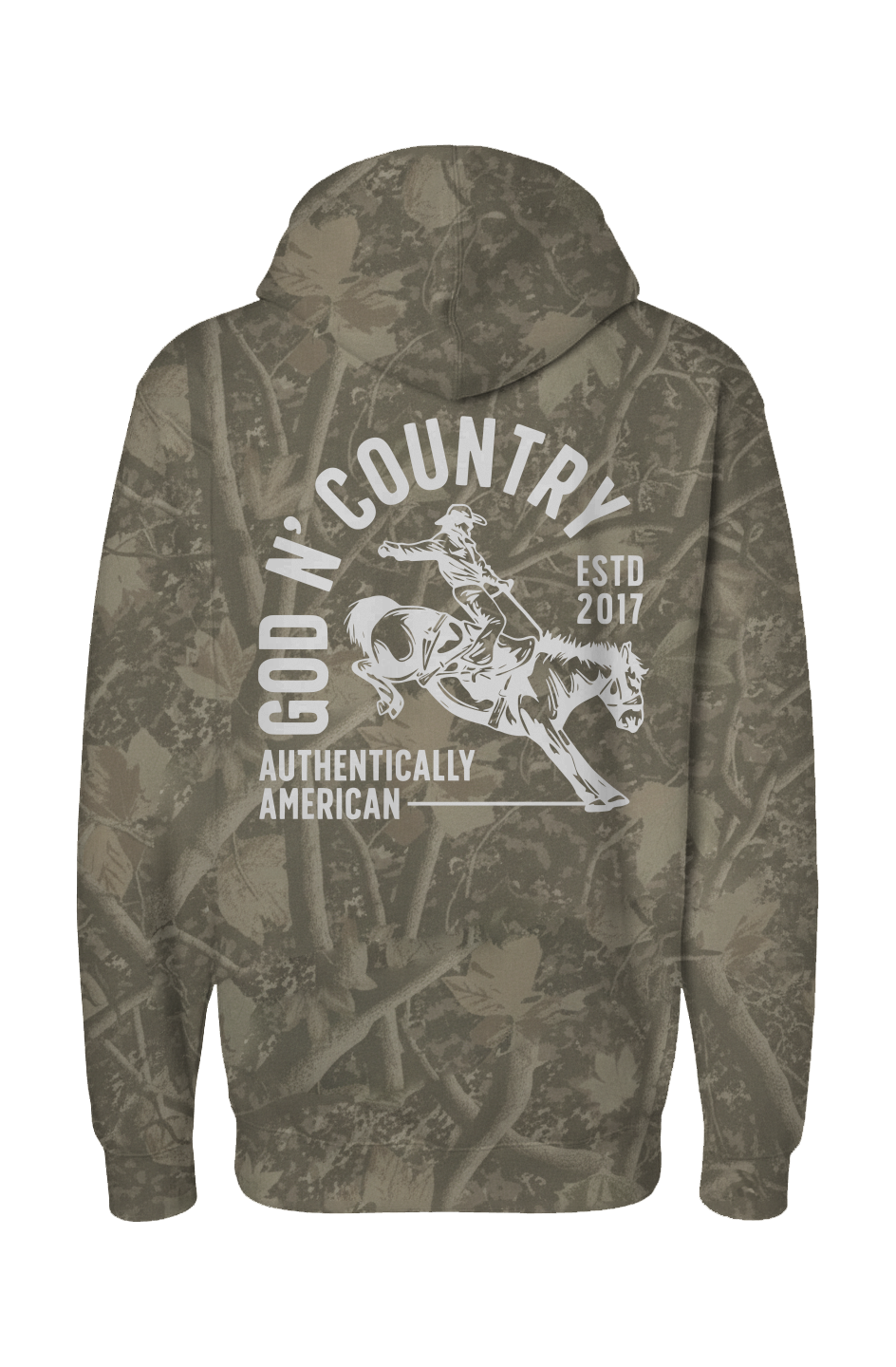 God N Country Deadwood Tree Camo Rodeo Hoodie