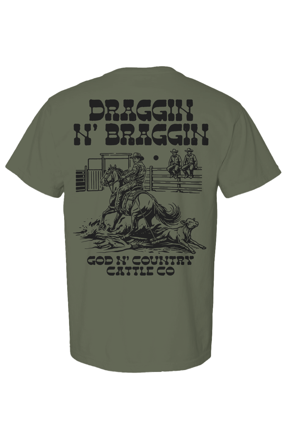 God N' Country Vintage Cattle Co Heavy Tee 